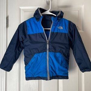 The North Face boys size 5T reversible winter jacket